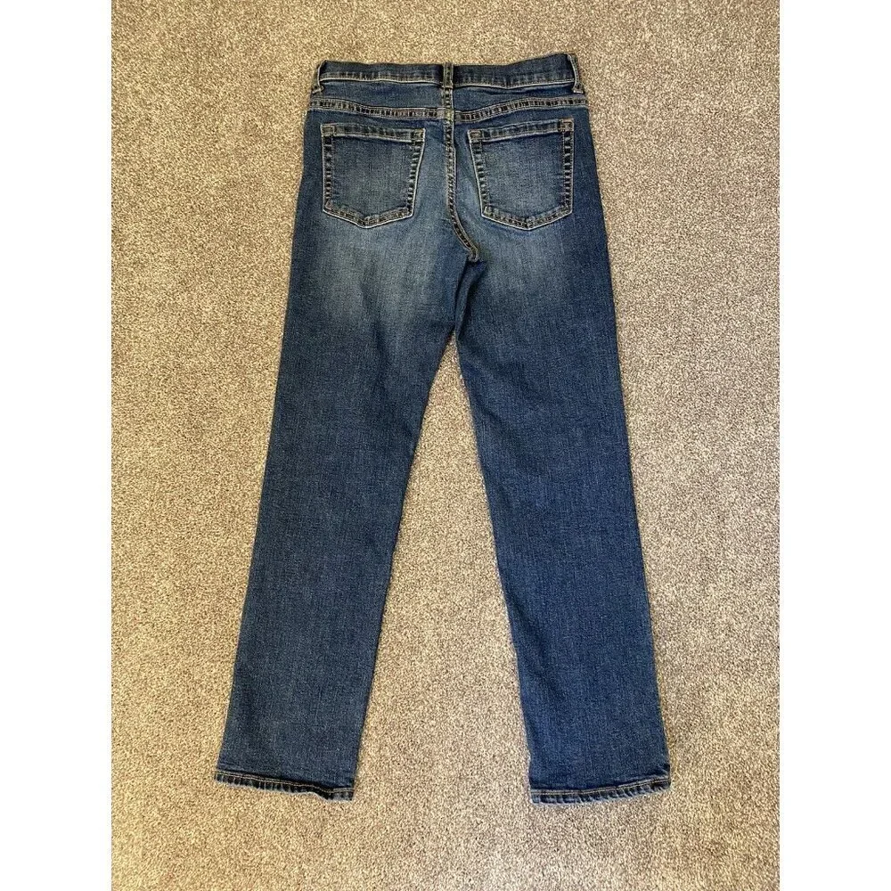 Old Navy Kids Karate Jeans Size 12 Regular Blue Stretch Expandable Waist EUC